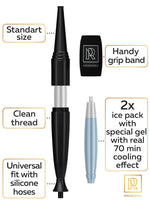 Load image into Gallery viewer, Premium Hookah Ice Hose Tips Ice Bazooka with 2 Reinforced Cooling Packs
