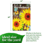 Load image into Gallery viewer, G128 Garden Flag Welcome Sunflowers and Butterflies  12x18 Inch  Printed Blockout Polyester  Everyday Decoration