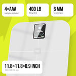Load image into Gallery viewer, 25 Metrics  White Digital Bathroom Smart Scale with BMI Body Fat Muscle Mass
