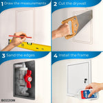 Load image into Gallery viewer, Access Panel for Drywall with Key Lock 24 x 24 inch Metal Door with a 1.2 mm Thick Frame Wall Hole Cover Access Door Plumbing Access Panel for Drywall Heavy Durable White
