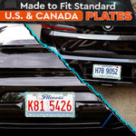 Load image into Gallery viewer, 2 Pack Bling License Plate Frames for Women Sparkling Rhinestone License Plate Frame 12.16x6.18 inch with Screws Caps for Easy Installation Cute Bling Car Accessories for Women
