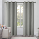Load image into Gallery viewer, Blackout Curtains for Bedroom Pack of 2 Cool Silver Color 84 inch Long Blind Off