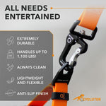 Load image into Gallery viewer, Orange Extra Heavy Duty Dog Leash 4 Ft x 1 in for Large Medium and Small Dogs
