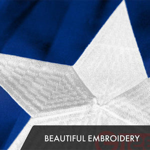 Puerto Rico Puerto Rican Flag 3x5 Ft 10Pack Embroidered Polyester By G128