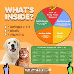 Load image into Gallery viewer, Skin and Coat Supplement with Fish Oil and Omega 3 for Dogs and Cats Dog Itch
