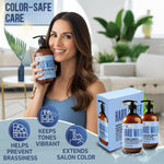 Load image into Gallery viewer, Hard Water Shampoo and Conditioner Set  16 Fl Oz Set of 2 Sulfate Free and Paraben Free Chelating Action Moisturizing Professional Formula for Women and Men Hydrating Swim Safe Formula