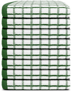 Load image into Gallery viewer, Premium Dish Towels for Kitchen with Hanging Loop [8 Pack] Heavy Duty Absorbent 100% Cotton 410 GSM Terry Kitchen Towels 16x26 (Green)
