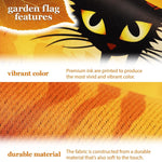 Load image into Gallery viewer, G128 Combo Pack: Garden Flag Stand Black 36 in x 16 in &amp; Garden Flag Halloween Decoration Black Cat and Ghosts 12x18 DoubleSided Blockout Fabric