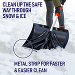 Load image into Gallery viewer, Snow Shovel for Driveway Car Home Garage   Portable Folding Snow Shovel with Retractable Ergonomical Handle and Large Capacity for Snow Removal   Heavy Duty Metal Collapsible Shovel Removal (Dark)
