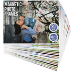 Load image into Gallery viewer, 20 Pack Magnetic Picture Frames for Refrigerator   8.5 x 11 in White Magnet Picture Frames for Fridge   Magnetic Photo Sleeves   Locker Magnet Frame   8.5x11 Magnetic Photo Frames   Magnetic Picture Holder