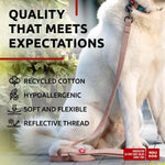 Load image into Gallery viewer, WAUDOG Recycled Cotton Dog Leash 6 Ft 10 Ft Eco Friendly Collar for Small Medium &amp; Large Dogs Reflective Dog Leash for Medium Dogs Strong Leashes for Large Breed Dogs Puppy Leash for Small Dogs
