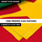 Load image into Gallery viewer, G128 Combo Pack: 6 Feet Tangle Free Spinning Flagpole (Silver) Cameroon Cameroonian Flag 3x5 ft Printed 150D Brass Grommets (Flag Included) Aluminum Flag Pole