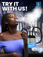 Load image into Gallery viewer, White Hookah Pump with 1300 mAh Rechargeable Battery Electric Hookah Air Pump
