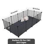 Load image into Gallery viewer, Reusable Guinea Pig Cage Liners for C&amp;C 2x3 Habitats 2 Pcs 28x42 inch Easier to Clean Than Fleece Soft Absorbent &amp; Washable Rabbit Bedding Reusable Guinea Pig Pee Pads for Dogs &amp; Small Animals