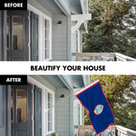 Load image into Gallery viewer, G128 Combo Pack: 6 Ft Tangle Free Spinning Flagpole (Silver) &amp; Guam Flag 3x5 Ft Printed 150D Polyester, Brass Grommets (Flag Included) Aluminum Flag Pole