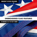 Load image into Gallery viewer, 6 Ft Tangle Free Spinning Flagpole White and Tennessee Flag 3x5 ft Brass
