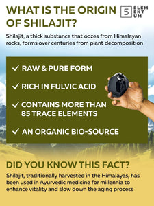 Shilajit Original Himalayan for Men 30g Premium Shilajit High Dose from