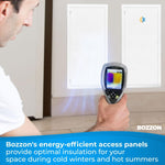 Load image into Gallery viewer, Access Panel for Drywall 14 x 29 inch Insulated Wall Hole Cover Access Door Plumbing Access Panel for Drywall Heavy Durable Plastic White
