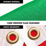 Load image into Gallery viewer, G128 Combo Pack: 6 Ft Tangle Free Spinning Flagpole (Black) &amp; Lebanon Flag 3x5 Ft Printed 150D Polyester, Brass Grommets (Flag Included) Aluminum Flag Pole