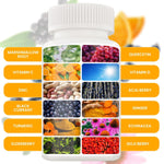 Load image into Gallery viewer, 12 in 1 Premium Immune Defense Vitamins   Immune Supplement w  Vitamin D3 5000 IU Vitamin С 1000mg Zinс 50mg   Luxe Choice for Premium Immune Support   With Echinacea Elderberry and Ginger   120 Caps
