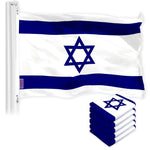 Load image into Gallery viewer, Israel Israeli Flag 3x5 Ft 5Pack 150D Printed Polyester By G128
