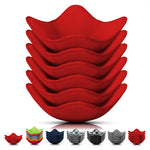 Load image into Gallery viewer, 6 Pcs Soup Bowl Holders for Hot Food Heat Resistant Fabric Soup Cozy Bowl Warmer Holder for Kitchen Fits Standard Dishes up to 6.5  &amp; Plates 7.1  – Washable &amp; Reusable  Safe Handling &amp; Trivet Use