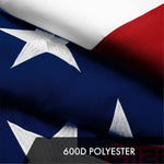 Load image into Gallery viewer, G128 American USA Flag  12x18 Ft  ToughWeave Series Embroidered 600D Polyester  Country Flag, Embroidered Stars, Sewn Stripes, Indoor/Outdoor, Vibrant Colors, Brass Grommets