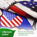 Load image into Gallery viewer, G128 Garden Flag Welcome Patriotic Gnome with Star  12x18 Inch  Printed Blockout Polyester  Patriotic Decoration