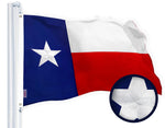Load image into Gallery viewer, G128 Texas State Flag 4x6 FT 2Pack Embroidered Stars Sewn Stripes Heavy Duty 220GSM Tough Spun Polyester Quality with Brass Grommets