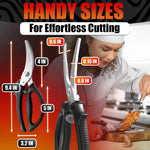 Load image into Gallery viewer, Heavy Duty Poultry Shears – Stainless Steel Meat Scissors Heavy Duty Ergonomic Kitchen Shears for Food Vegetables Seafood &amp; Bones – High Wear Resistance &amp; Thick Spring for Easy Cutting
