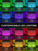 Load image into Gallery viewer, 4 Hose Hookah Set with Everything – Purple Hookah 4 Hose Complete Kit with LED Light, Remote, Silicone Hoses, Acrylic Base, and Tongs – Big Hookah Set with Accessories – Premium Sisha Hooka
