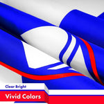 Load image into Gallery viewer, G128 Combo Pack: American USA Flag 3x5 Ft &amp; Slovenia Flag 3x5 Ft, Both Printed 150D Polyester, Indoor/Outdoor, Brass Grommets