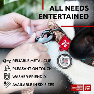 WAUDOG Recycled Cotton Dog Leash 6 Ft 10 Ft Eco Friendly Collar for Small Medium & Large Dogs Reflective Dog Leash for Medium Dogs Strong Leashes for Large Breed Dogs Puppy Leash for Small Dogs