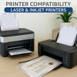 Load image into Gallery viewer, 200 Certificate Paper 8.5 x 11 inch for Printing Blank Certificate Papers for Award Certificates &amp; Diploma Paper Premium Silver Foil Award Papers Cardstock for Awards &amp; Certificates Graduation