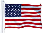 Load image into Gallery viewer, G128 Combo Pack: USA American Flag 3x5 Ft 150D Printed Stars &amp; California State Flag 3x5 Ft 150D Printed