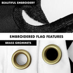 Load image into Gallery viewer, G128 Combo Pack: 6 Ft Tangle Free Aluminum Spinning Flagpole (Black) &amp; Come and Take It Rifle White Flag 3x5 Ft, Double ToughWeave Series Double Sided Embroidered 210D Polyester  Pole with Flag