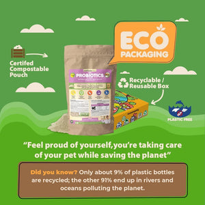 Probiotics for Dogs Puppies Extra Strength 9 Species 5 Billion CFU per Scoop of