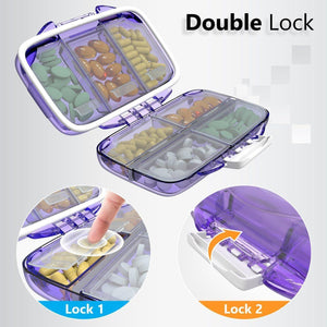 Travel Pill Organizer Moisture Proof Pill Holder Daily Medicine Organizer Box