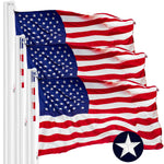 Load image into Gallery viewer, USA American Flag 6x10FT 3Pack Embroidered Nylon By G128
