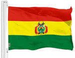 Load image into Gallery viewer, G128 Combo Pack: American USA Flag 3x5 Ft &amp; Bolivia Flag 3x5 Ft, Both Printed 150D Polyester, Indoor/Outdoor, Brass Grommets