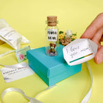 Load image into Gallery viewer, Gifts for Mom Personalized Moms Birthday Gift Future Mom to Be Gift Idea Custom Presents for Mother (Brown Bear   Mama Bear Message Bottle in Teal Gift Box)