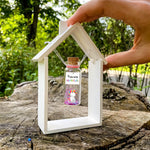 Load image into Gallery viewer, Tiny Magical Message in a Bottle Gift Idea Classy Inspirational Gifts for Him and Her Unique Presents for Women and Men (Rainbow Unicorn You Are Magical in Wooden Frame)
