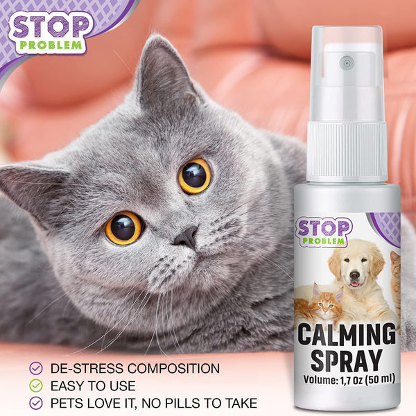 Calming Pheromone Spray Scratch Repellent for Cats Relief Stress Fight