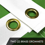 Load image into Gallery viewer, G128 5 Pack: Ireland Irish Shamrock Flag  2x3 Ft  ToughWeave Series Embroidered 300D Polyester  Embroidered Design, Indoor/Outdoor, Brass Grommets