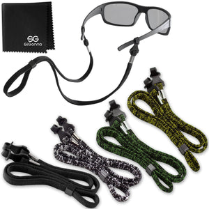 Eye Glasses String Holder Strap 4 Pcs Green Yellow Cords for Men Women