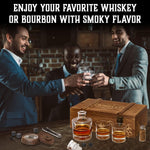 Load image into Gallery viewer, Whiskey Gift Set 14 pcs Whiskey Bottle Old Fashioned Glasses in Wodden Box Gift
