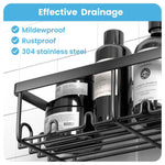 Load image into Gallery viewer, Shower Caddy 3 Pack Shower Organizer with 20 Hooks 3 Adhesive Hooks Large Steel
