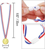 Load image into Gallery viewer, 210 Pcs Sports Party Favors for Kids with Golden Winner Awards Medals Wristbands
