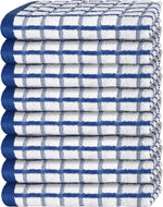 Load image into Gallery viewer, Premium Dish Towels for Kitchen with Hanging Loop 8 Pack Heavy Duty 16x26in Blue

