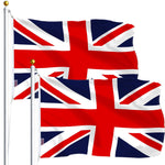Load image into Gallery viewer, UK British Flag 3x5 Ft 2Pack Printed Polyester By G128
